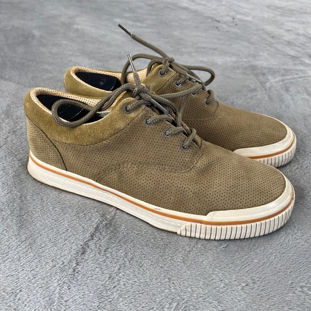 Tommy Bahama Sneakers Mens 9.5 Brown Relax Rum Runner TB-115 Perforated Suede